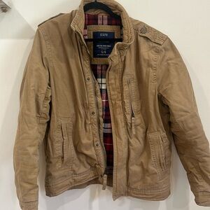 Tan fleece lined Cargo Jacket